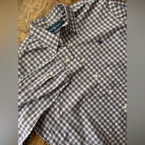 Ralph Lauren Men’s Red & Green Plaid Long Sleeve Button Down Shirt‎ Size XL